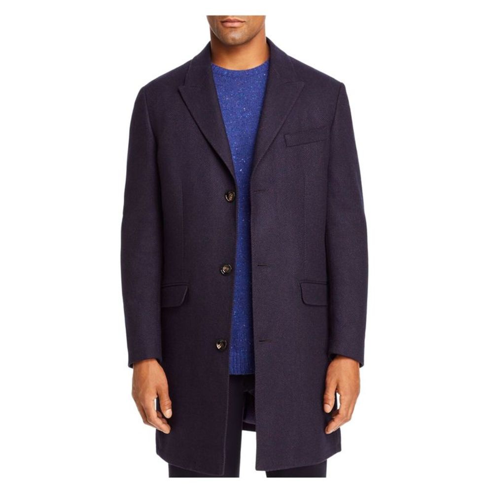 ROBERT GRAHAM Mens Purple Trench Coat 46R